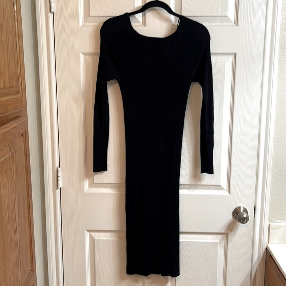 Forever 21 ribbed fitted midi body con size Large
